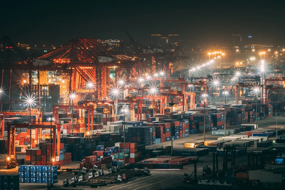 River and marine fleet, port water area